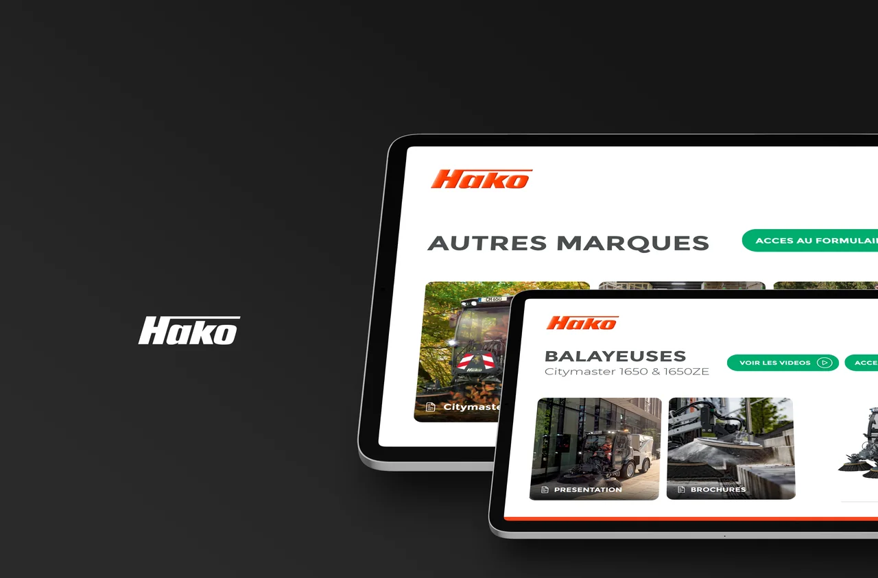 Hako — Catalogue matériel, vidéos et brochures