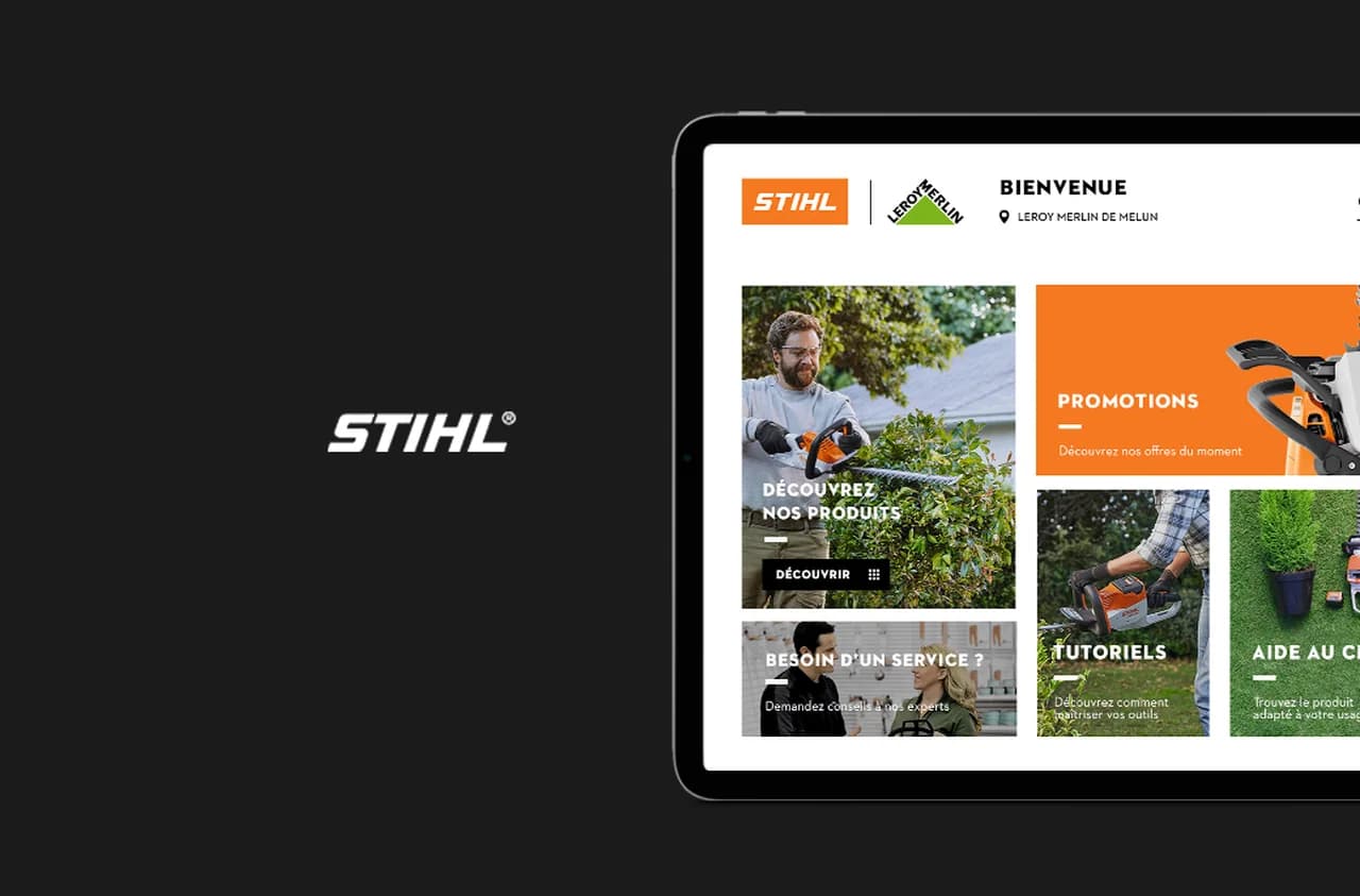 STIHL × Leroy Merlin — Assistant de vente digital en magasin